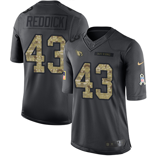 Nike Cardinals #43 Haason Reddick Black Men's Stitched NFL Limited 2016 Salute to Service Jersey - Click Image to Close